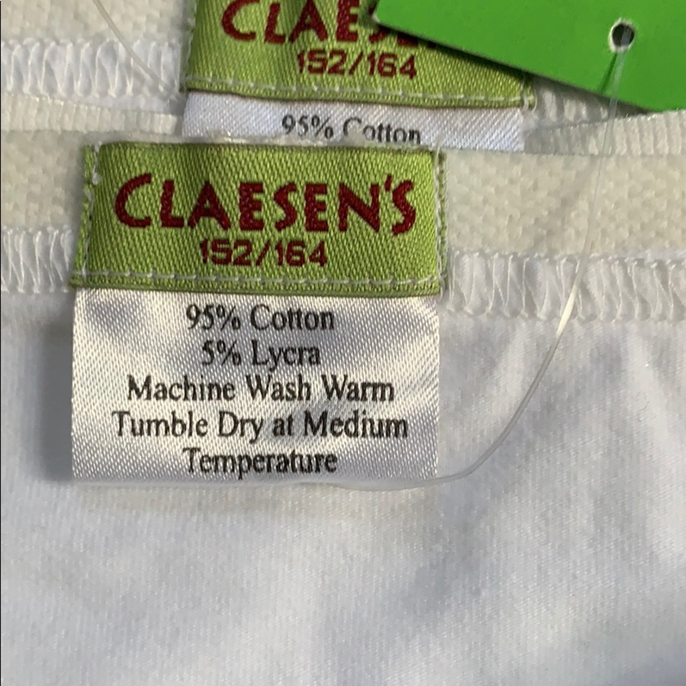 Claesen Undies Panties Briefs Underwear Girls Size 10 Claesen’s 2 Pairs NWT - Picture 3 of 9